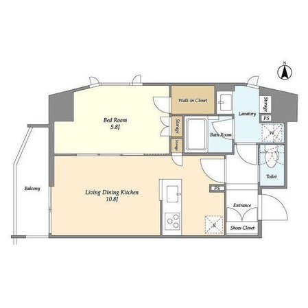 CASSIA上野入谷の物件間取画像